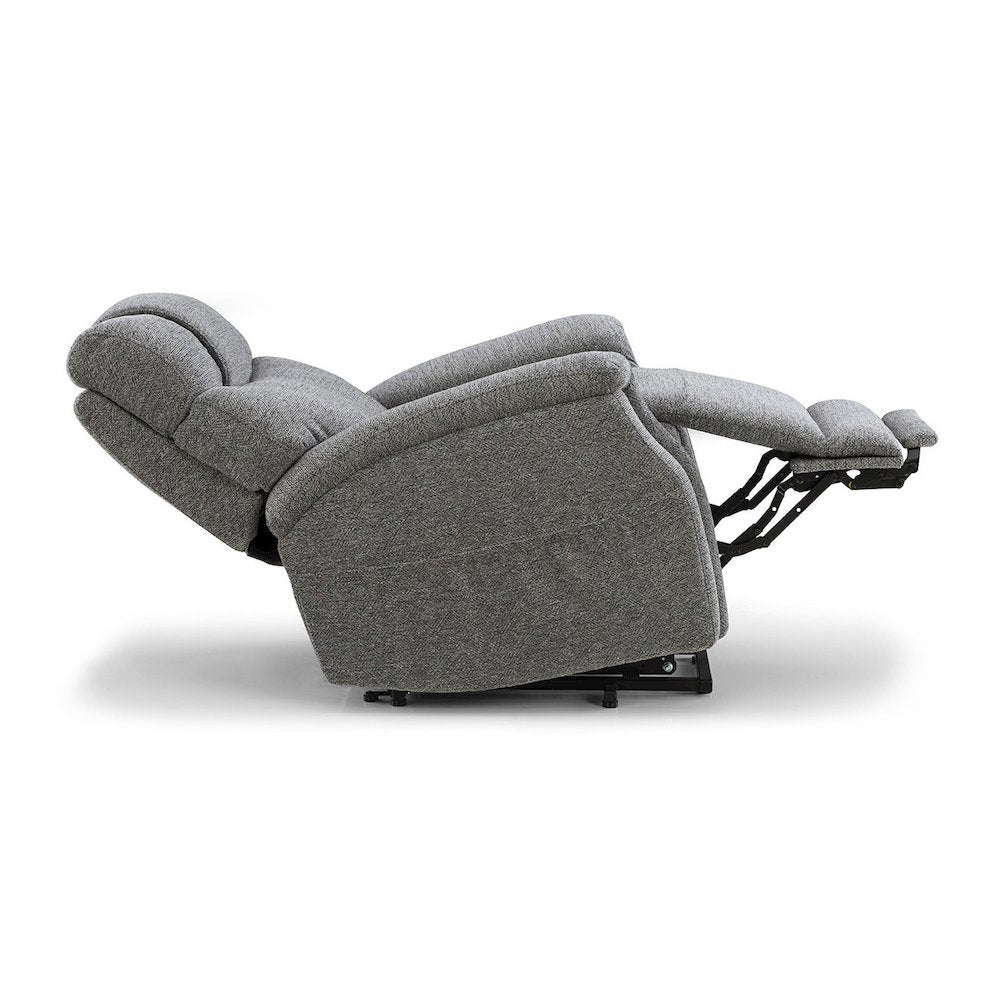 Dark Gray Power Lift Recliner Chair for Elderly with USB and Electric Recline