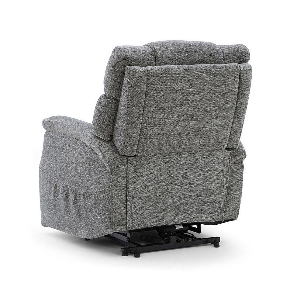 Dark Gray Power Lift Recliner Chair for Elderly with USB and Electric Recline