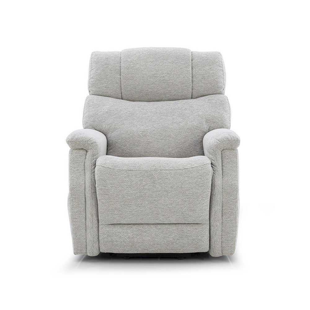 Light Gray Power Lift Recliner Chair for Elderly with USB and Electric Recline