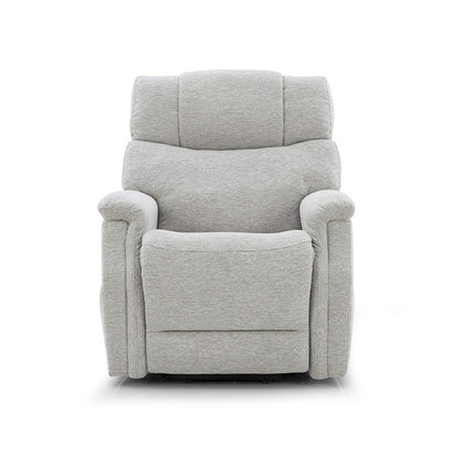 Light Gray Power Lift Recliner Chair for Elderly with USB and Electric Recline
