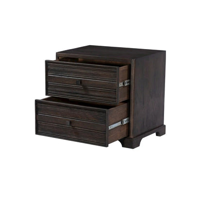 Carmenita 2-Drawer Might Night Stand - Rich Umber