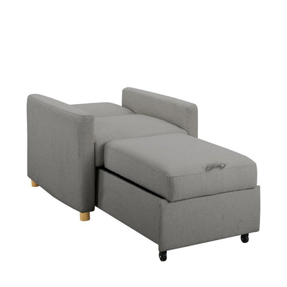 Conley Convertible Chair Grey Boucle