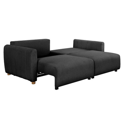 Galloway Convertible Sofa Charcoal Boucle