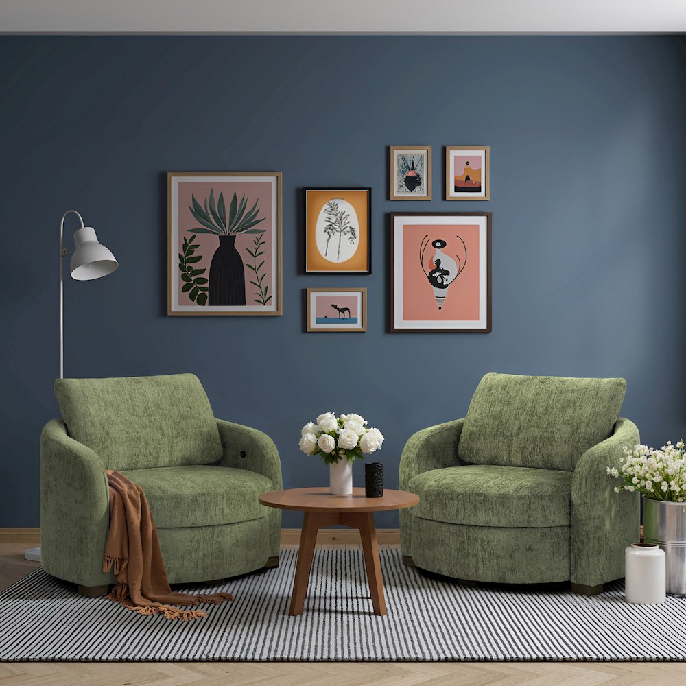 Manchester Accent Chair Large Olive