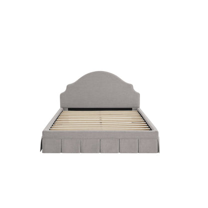 Caroline Upholstered Storage Bed Queen Gray