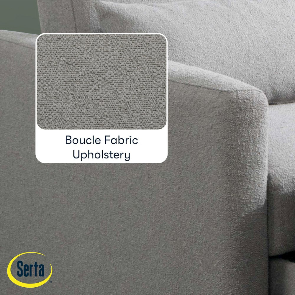 Conley Convertible Chair Grey Boucle