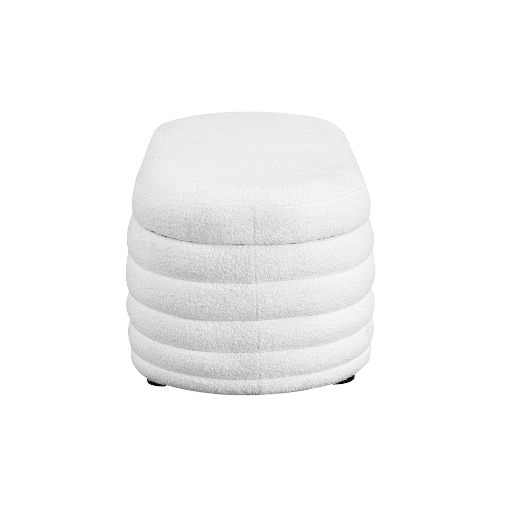Lancaster Storage Ottoman Large White