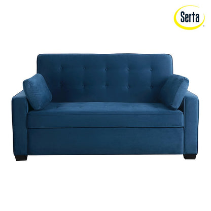 Augustine Queen Convertible Sofa Navy Blue