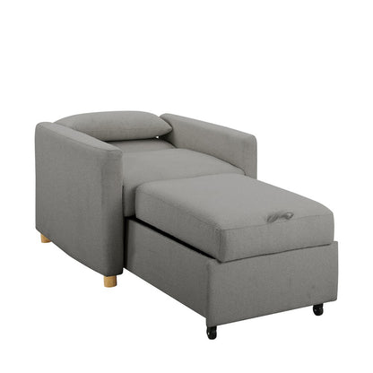 Conley Convertible Chair Grey Boucle