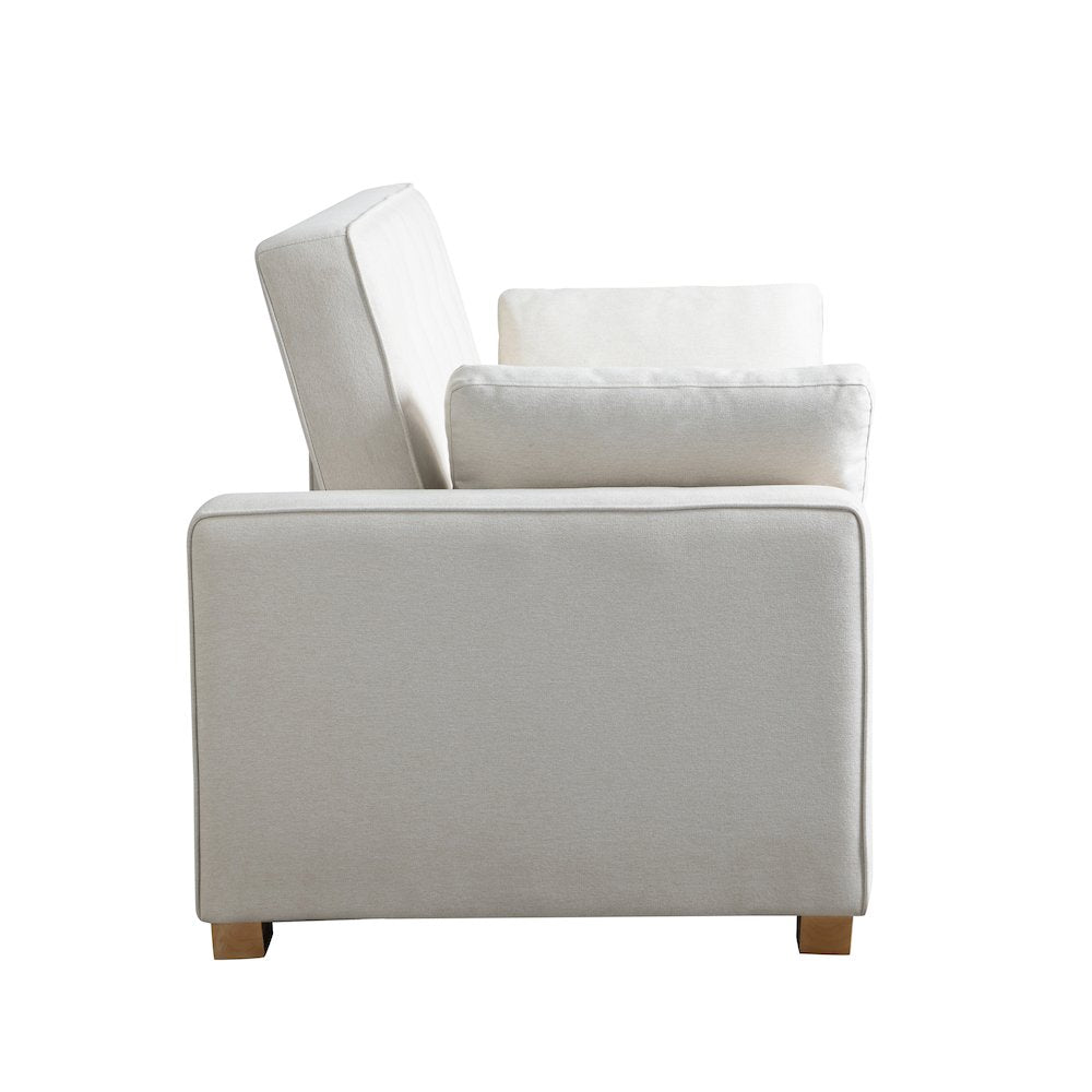 Augustine Full Convertible Loveseat Oyster