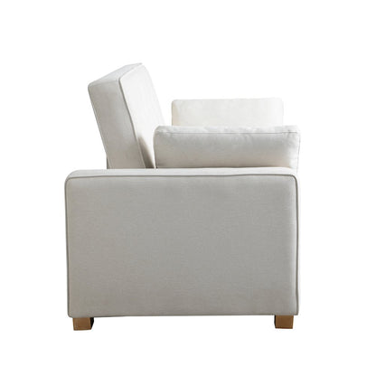 Augustine Full Convertible Loveseat Oyster