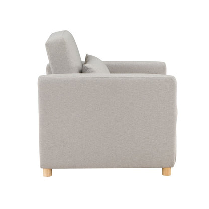Conley Convertible Chair Light Grey Woven