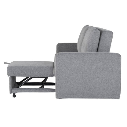 Mia Convertible Sofa Light Gray