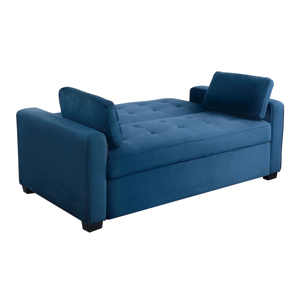 Augustine Queen Convertible Sofa Navy Blue