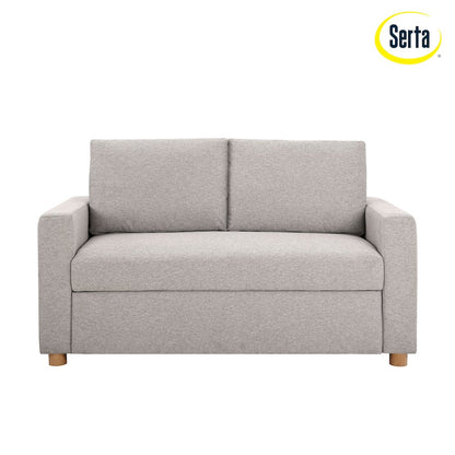 Tyler Convertible Sofa Light Grey Woven