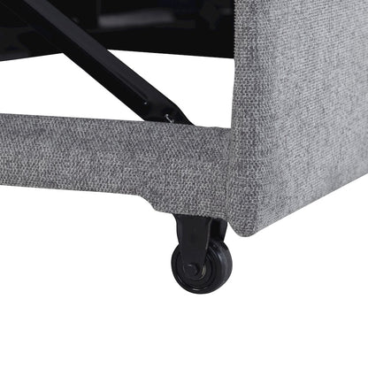 Mia Convertible Sofa Light Gray