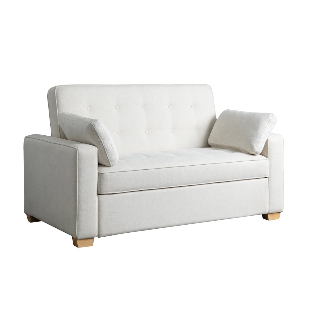Augustine Full Convertible Loveseat Oyster