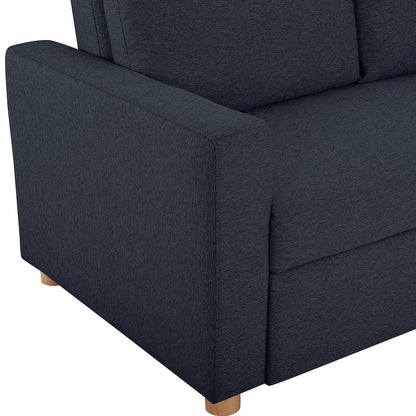 Tyler Convertible Sofa Navy Woven
