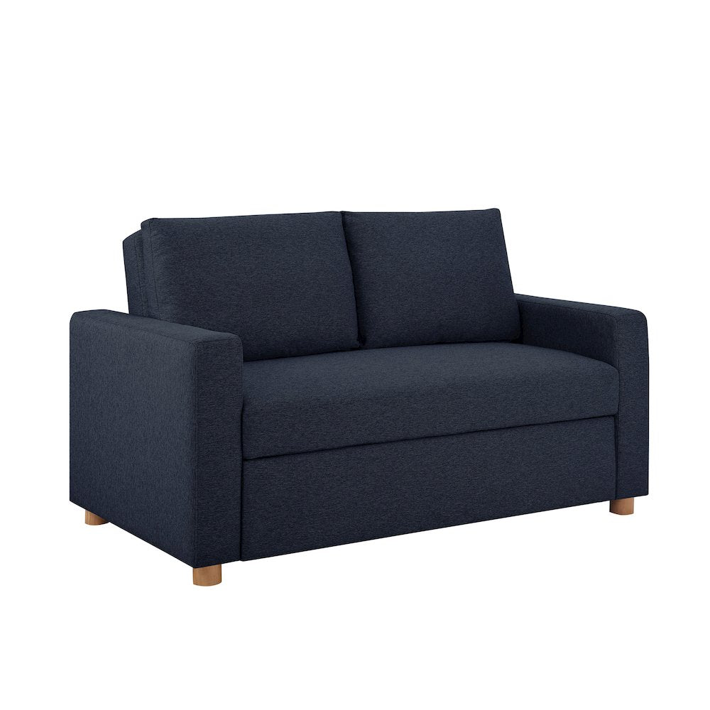 Tyler Convertible Sofa Navy Woven