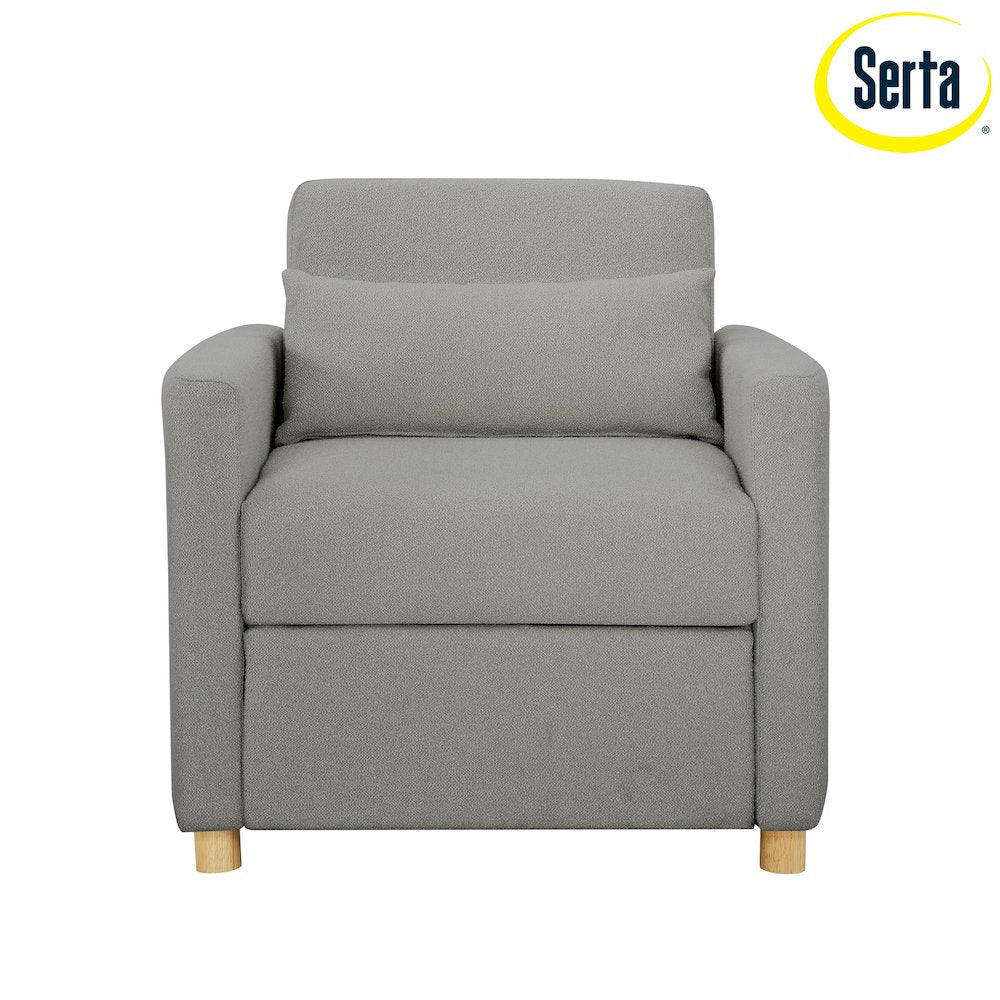 Conley Convertible Chair Grey Boucle