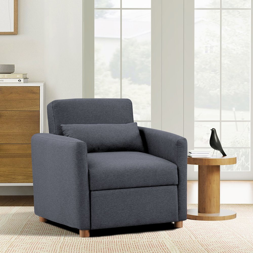 Conley Convertible Chair Navy Woven