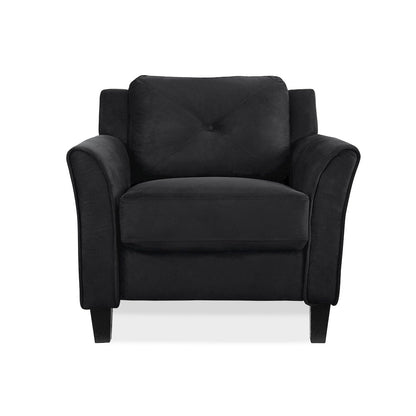 Hartford Chair Curved Arms Black