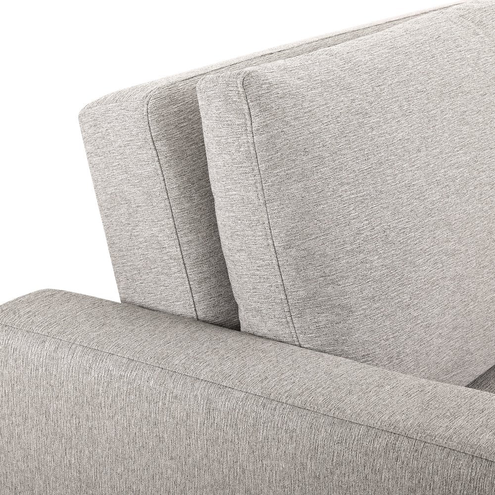 Tyler Convertible Sofa Light Grey Woven