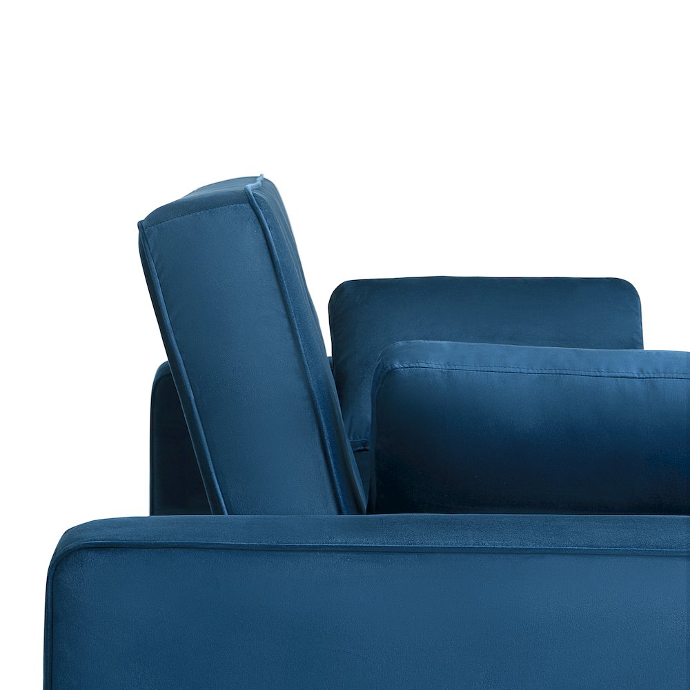 Augustine Queen Convertible Sofa Navy Blue