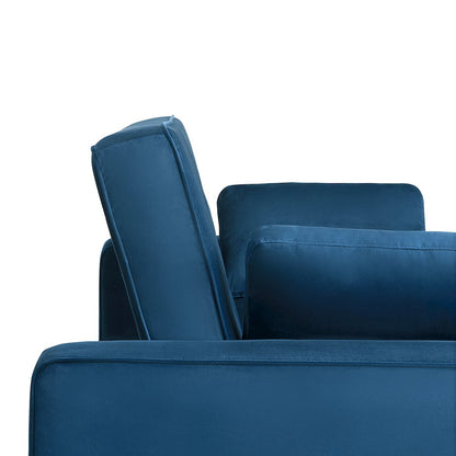 Augustine Queen Convertible Sofa Navy Blue