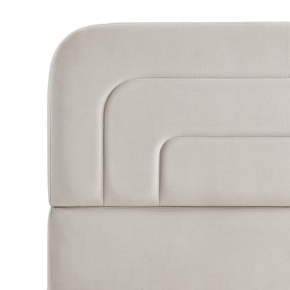 Adaline Upholstered Bed Queen Light Gray