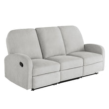 Paloma Reclining Sofa Light Gray