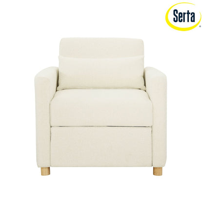 Conley Convertible Chair Ivory Boucle