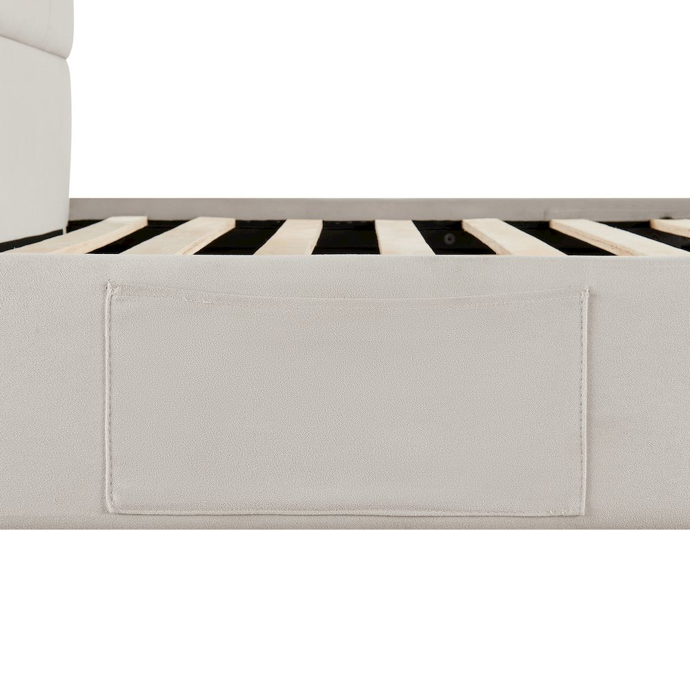 Adaline Upholstered Bed Queen Light Gray