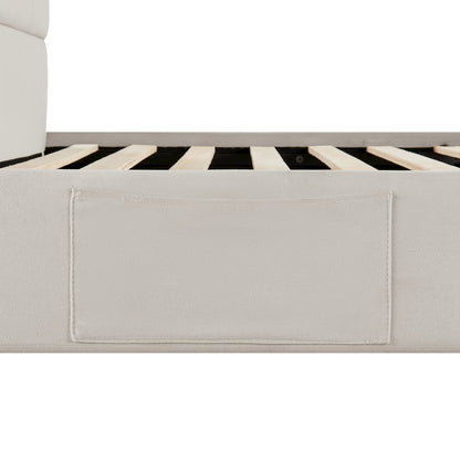Adaline Upholstered Bed Queen Light Gray
