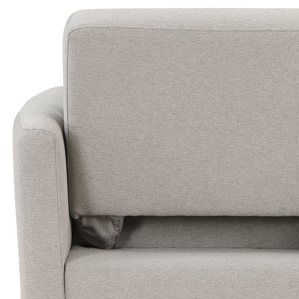 Conley Convertible Chair Light Grey Woven