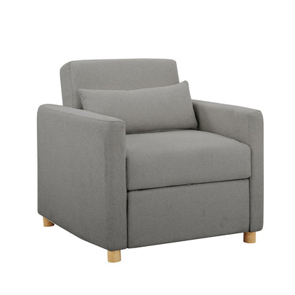 Conley Convertible Chair Grey Boucle