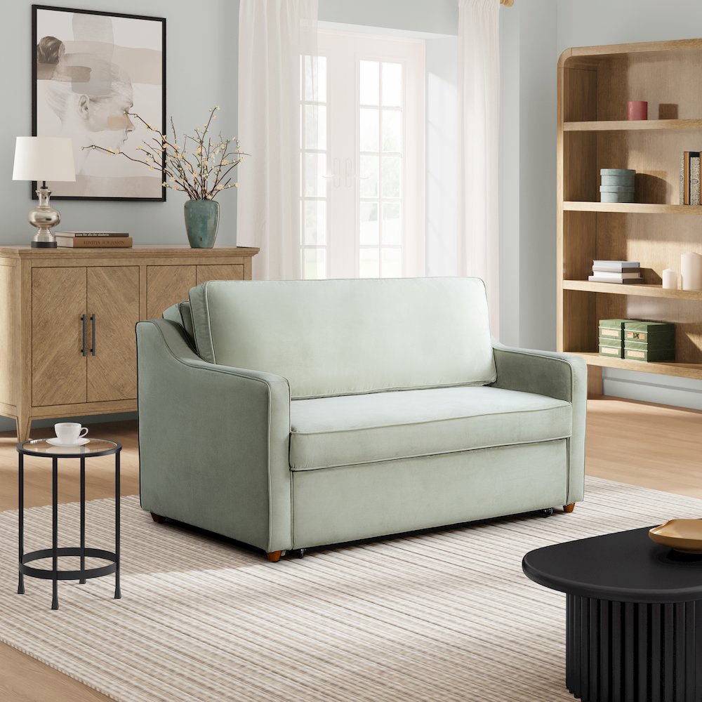 Delmar Convertible Loveseat Sage