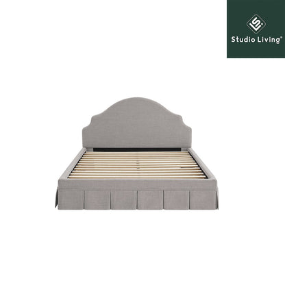 Caroline Upholstered Storage Bed Queen Gray