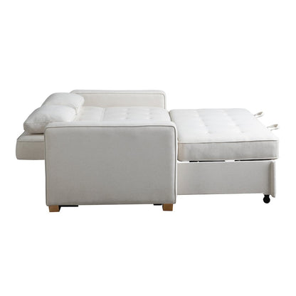 Augustine Full Convertible Loveseat Oyster