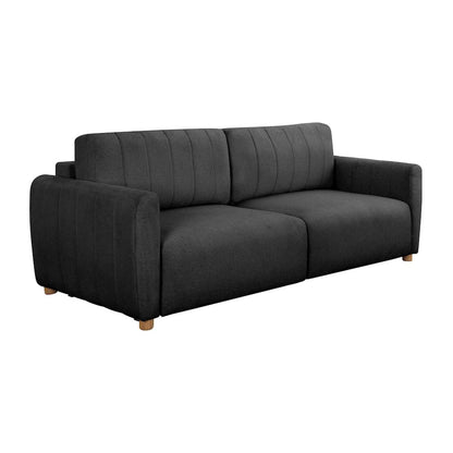 Galloway Convertible Sofa Charcoal Boucle