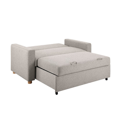 Tyler Convertible Sofa Light Grey Woven