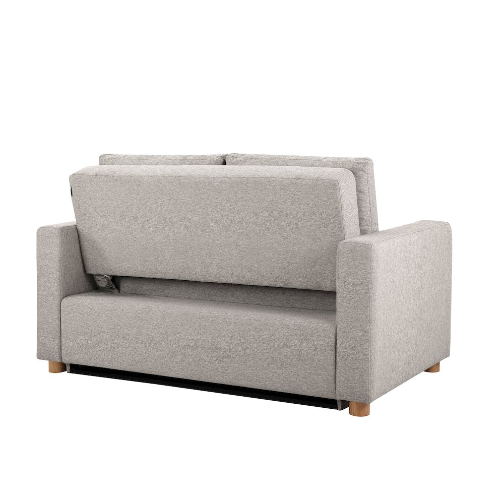 Tyler Convertible Sofa Light Grey Woven