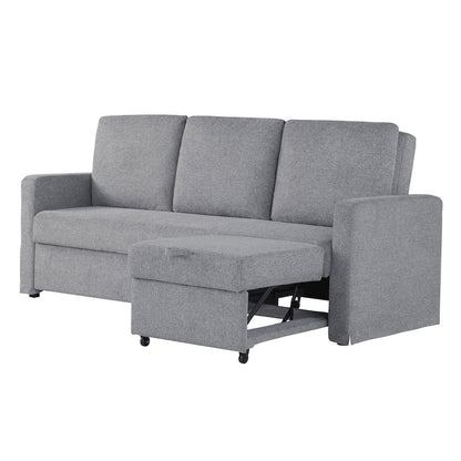 Mia Convertible Sofa Light Gray