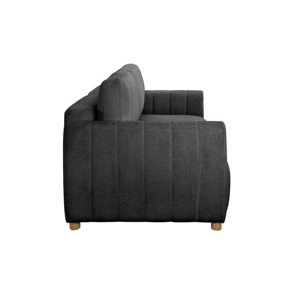 Galloway Convertible Sofa Charcoal Boucle