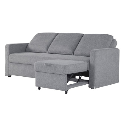Mia Convertible Sofa Light Gray