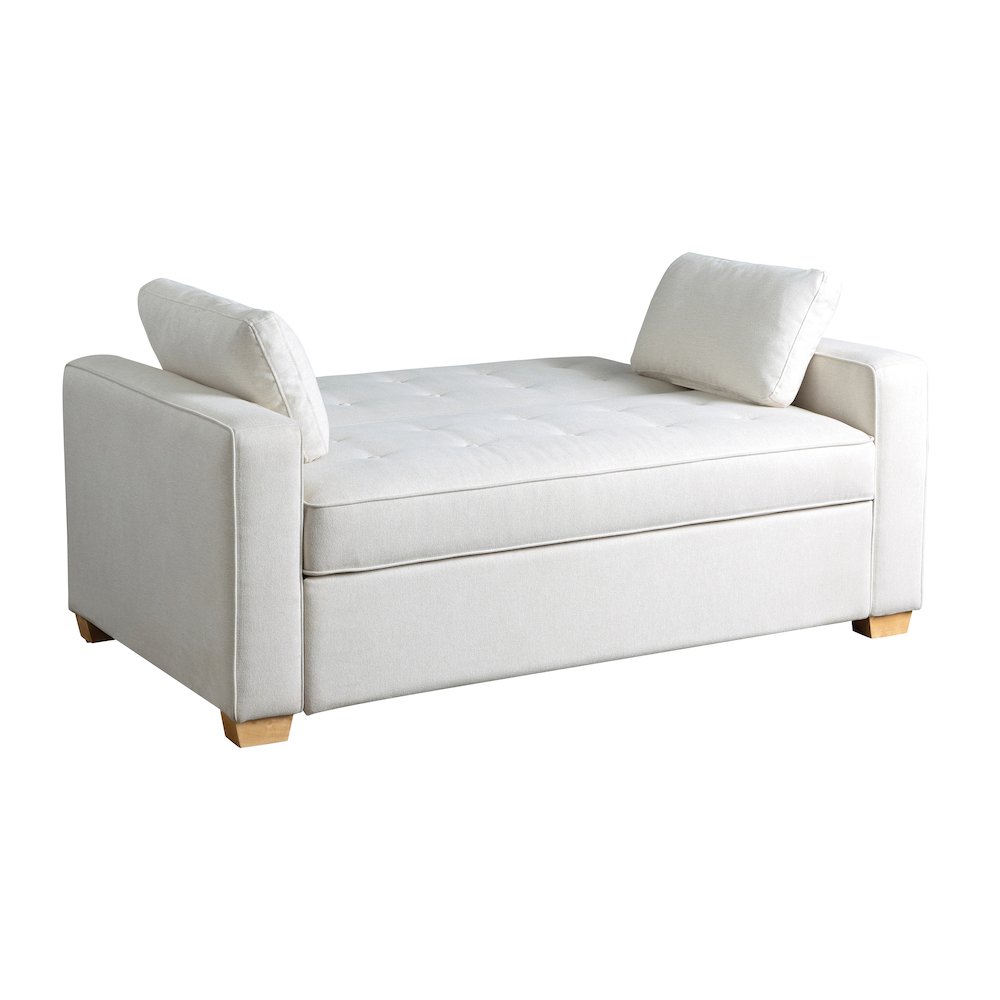 Augustine Full Convertible Loveseat Oyster