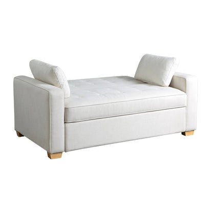 Augustine Full Convertible Loveseat Oyster