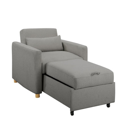 Conley Convertible Chair Grey Boucle