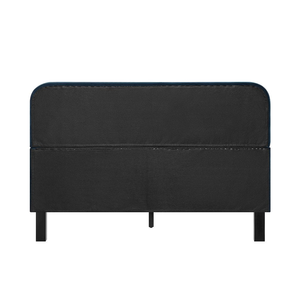 Adaline Upholstered Bed Queen Navy