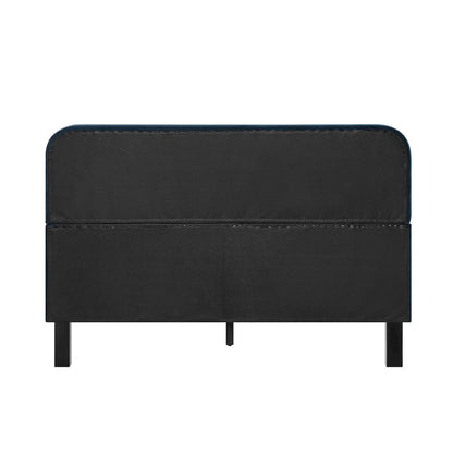 Adaline Upholstered Bed Queen Navy